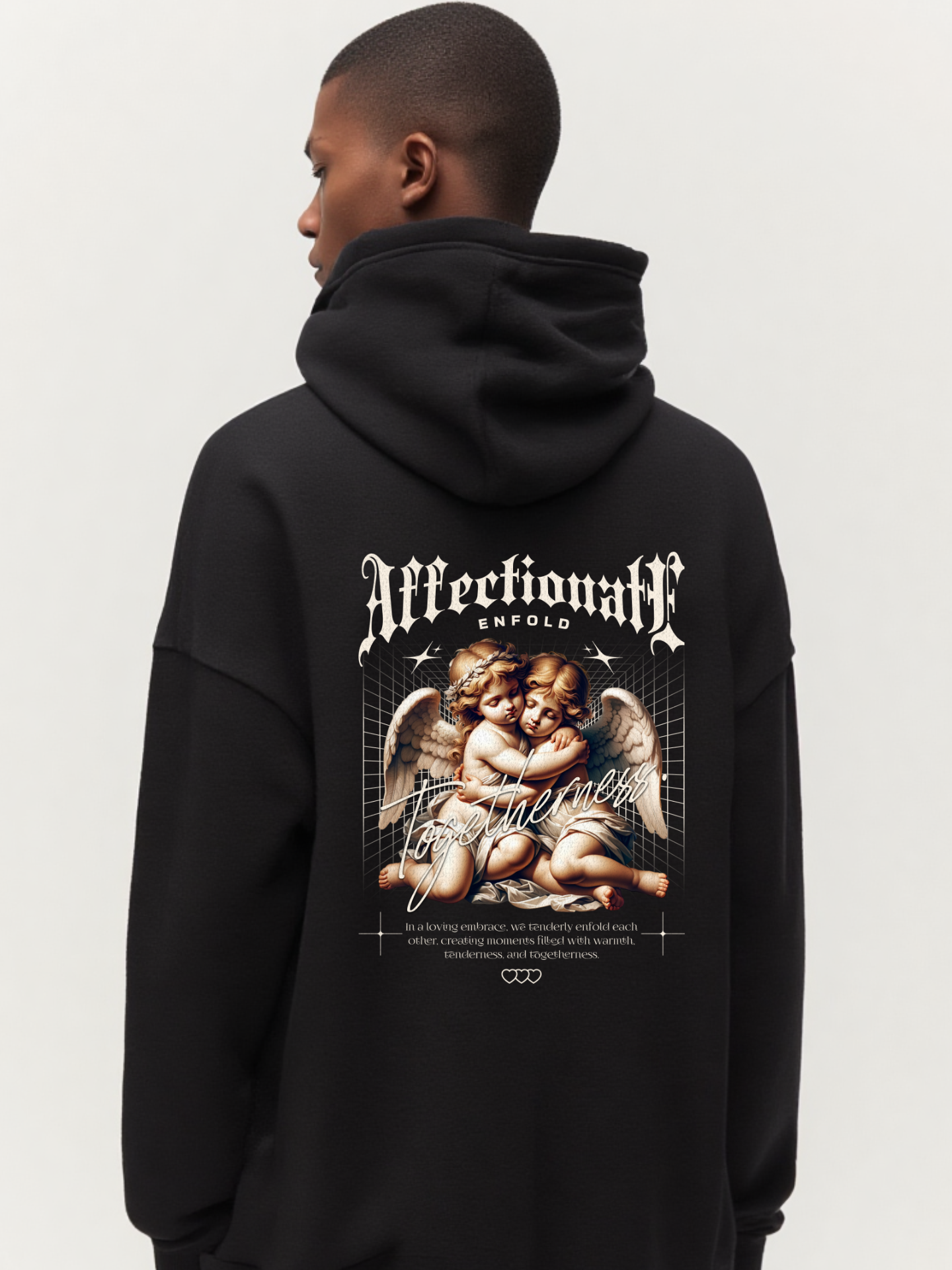 Affectionate Enfold Hoodie Classic Black