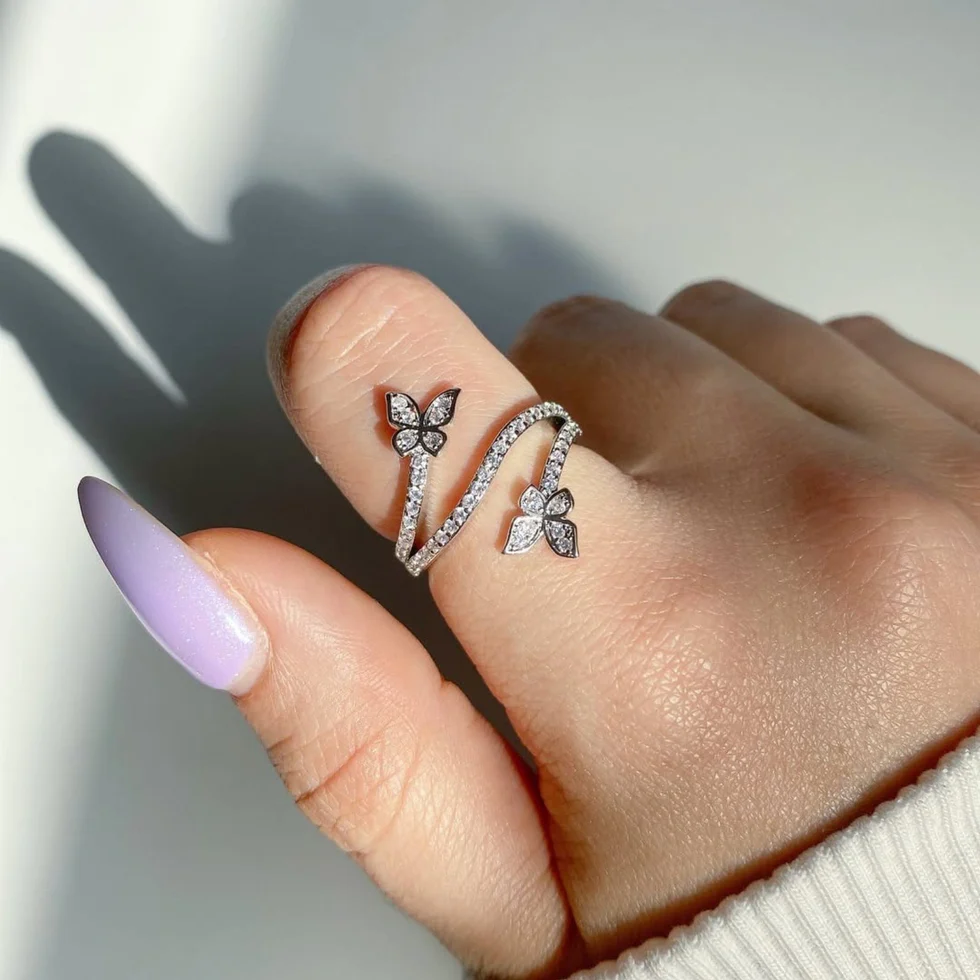 Hallmark Silver Butterfly Bliss Ring