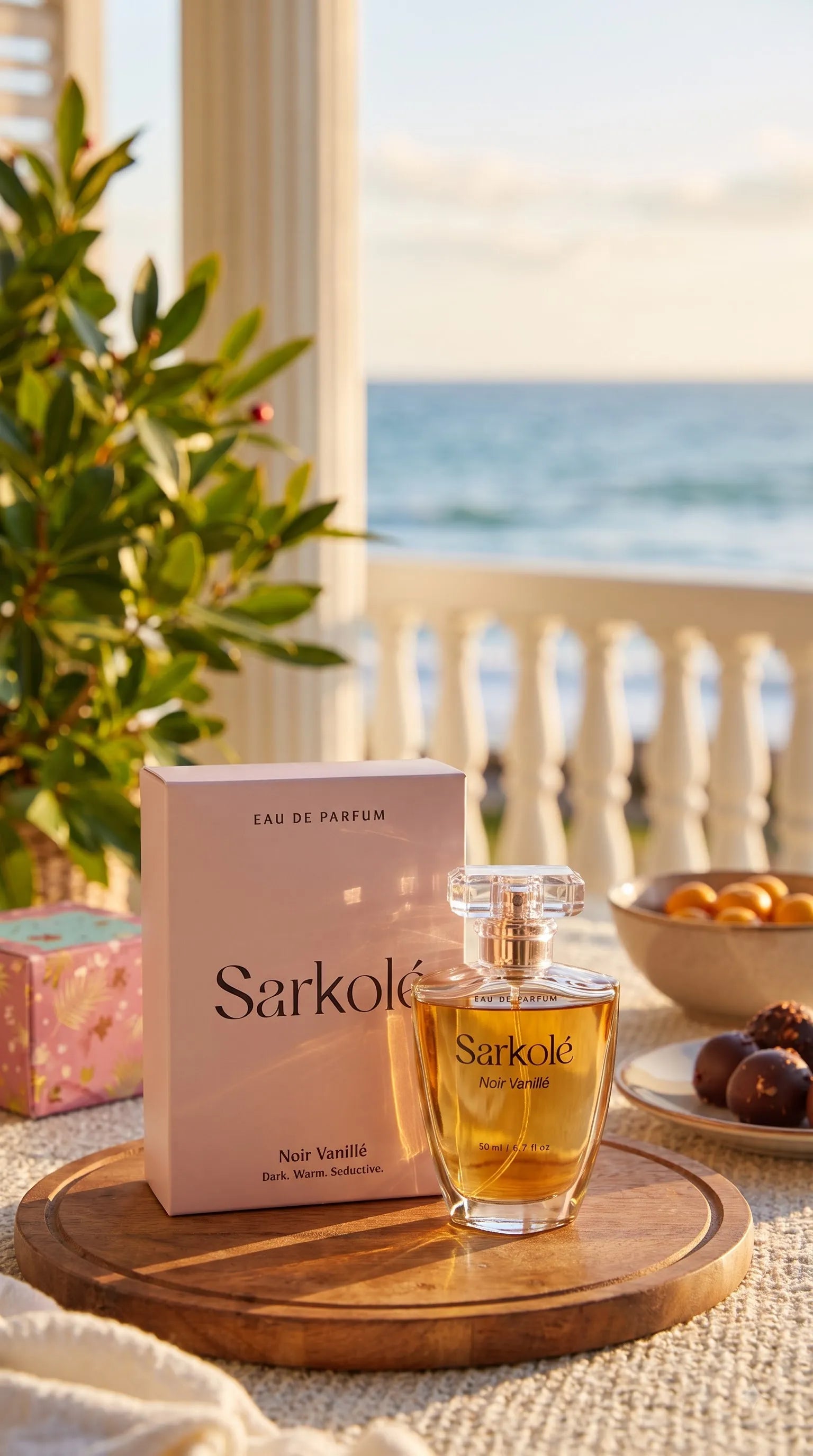 Model with Sarkole perfume